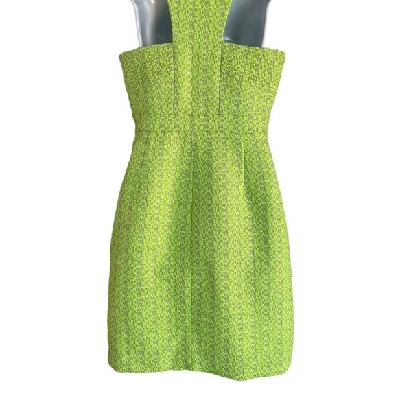 J. Crew Neon Tweed Green and Grey Dress Racerback - Picture 6 of 6